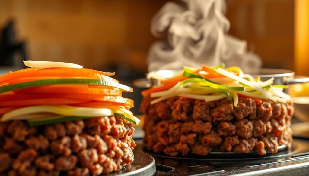 Mince Hotpot Layering Technique